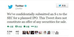 资讯早报：Twitter启动IPO进程 戴尔私有化要约顺利通过