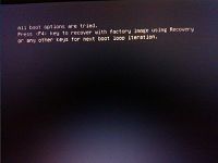 All boot options are tried