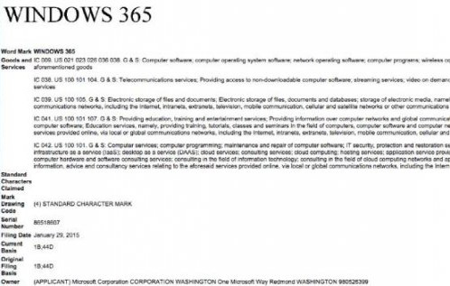 Windows 365商标申请注册预示即将到来