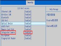 教你bios设置开关摄像头