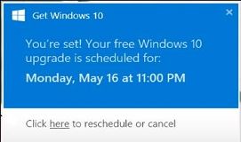 微软新方法诱用户升级win10
