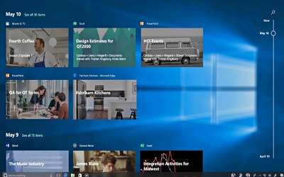 微软win10 rs4测试版将新增加timeline与新窗口管理功能