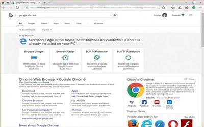 微软win10阻挠用户下载chrome浏览器