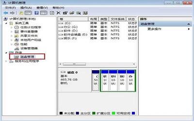 win7笔记本电脑硬盘怎么分区 笔记本电脑硬盘分区操作方法