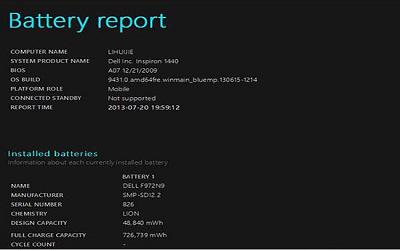 win8笔记本怎么检测电池信息 win8笔记本检测电池信息方法